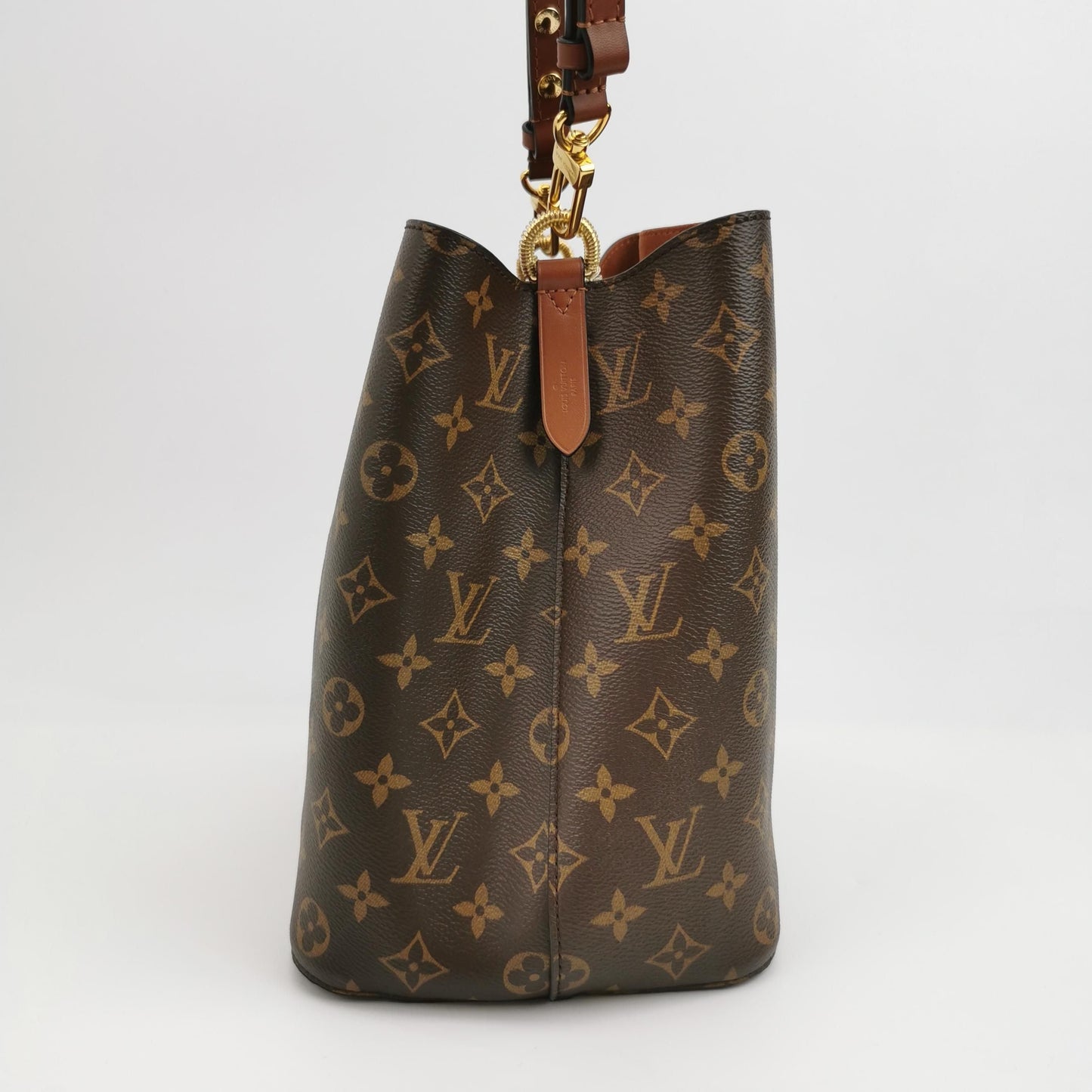 Preloved GLM-NÃ‰ONOÃ‰ Medium Monogram Canvas Drawstring Shoulder Bag with Chip 250602781218534