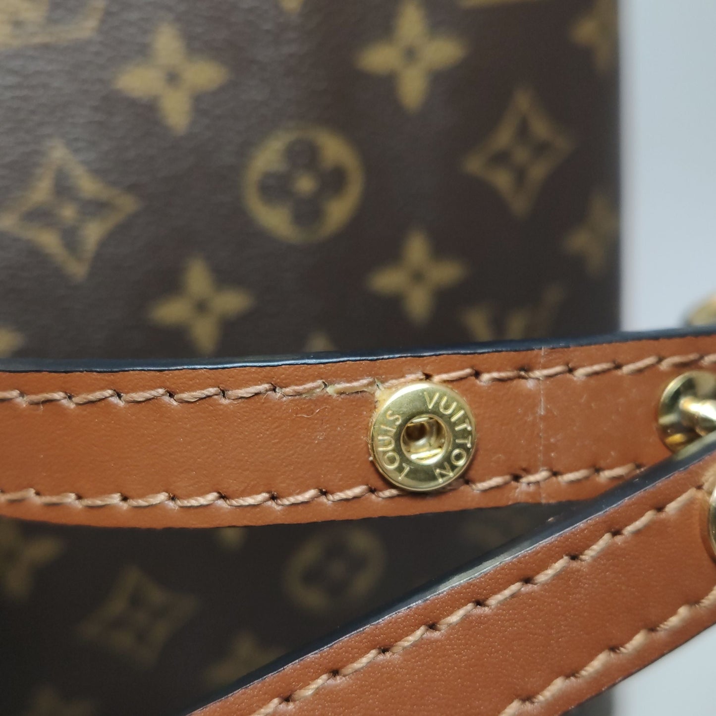 Preloved GLM-NÃ‰ONOÃ‰ Medium Monogram Canvas Drawstring Shoulder Bag with Chip 250602781218534