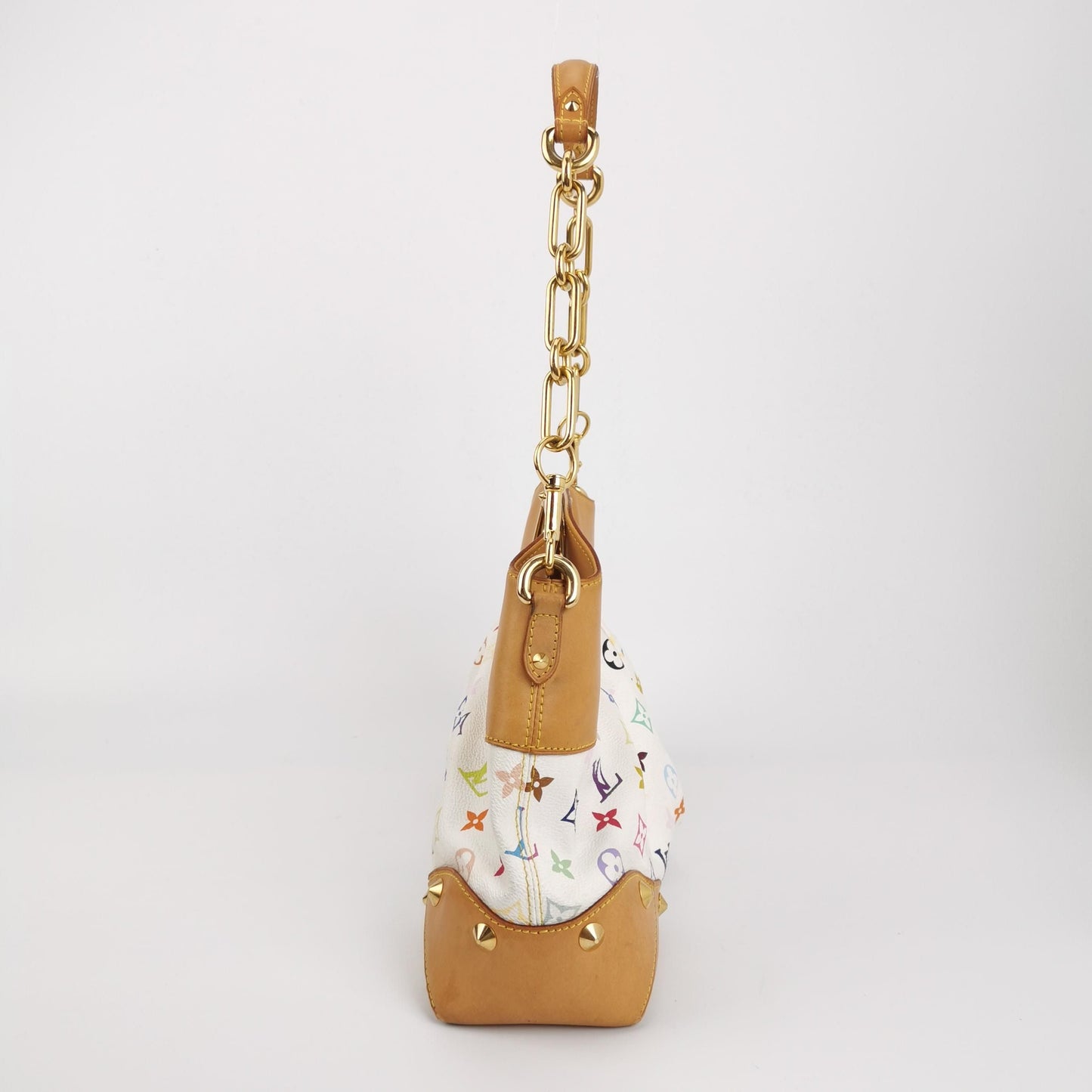 Preloved GLM-Judy White Multicolor Perforated Shoulder Bag 250612781234103
