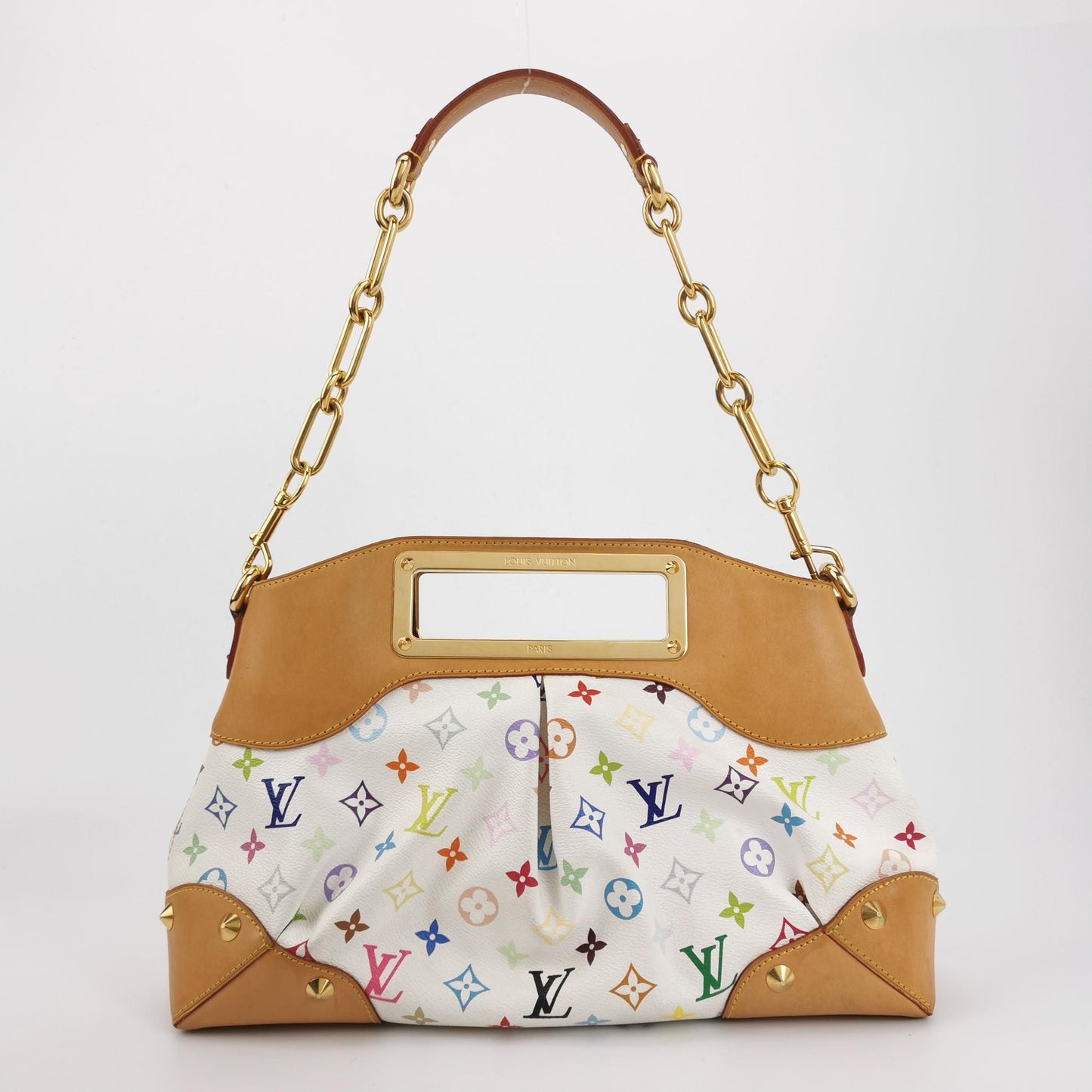Preloved GLM-Judy White Multicolor Perforated Shoulder Bag 250612781234103