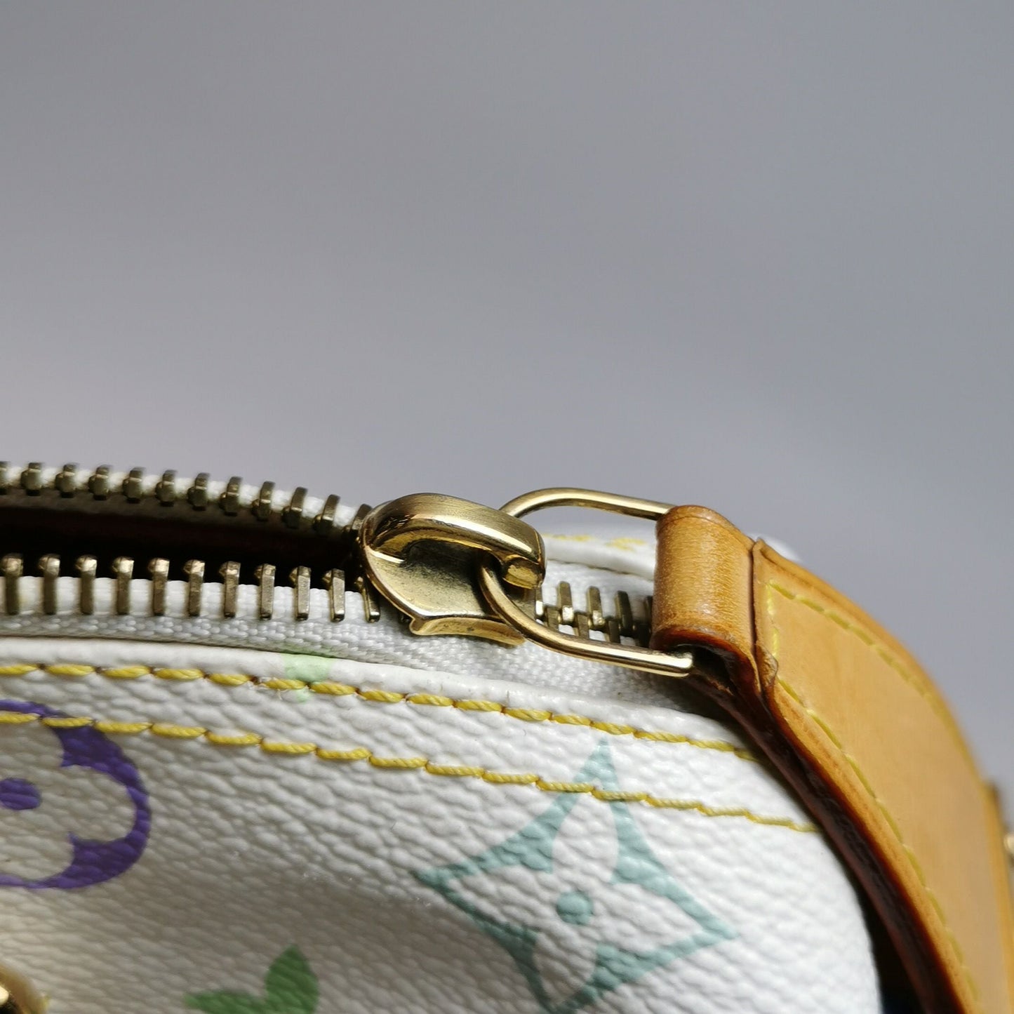 Preloved GLM-Speedy 30 White Multicolor Boston Bag 250528781211920