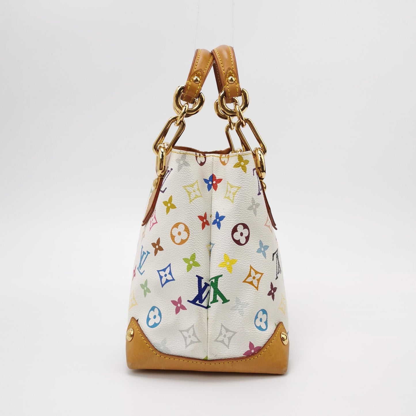 Preloved GLM-Audra Small Tote Bag White Multicolor 250518781197392