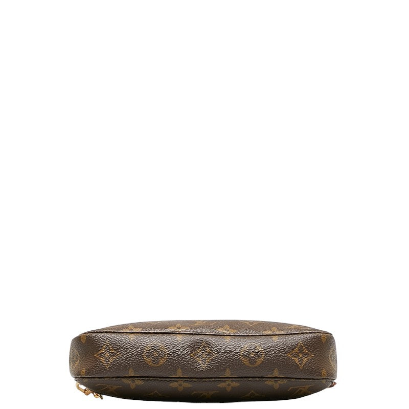 Louis Vuitton Pochette Accessories M51980 Brown PVC Leather