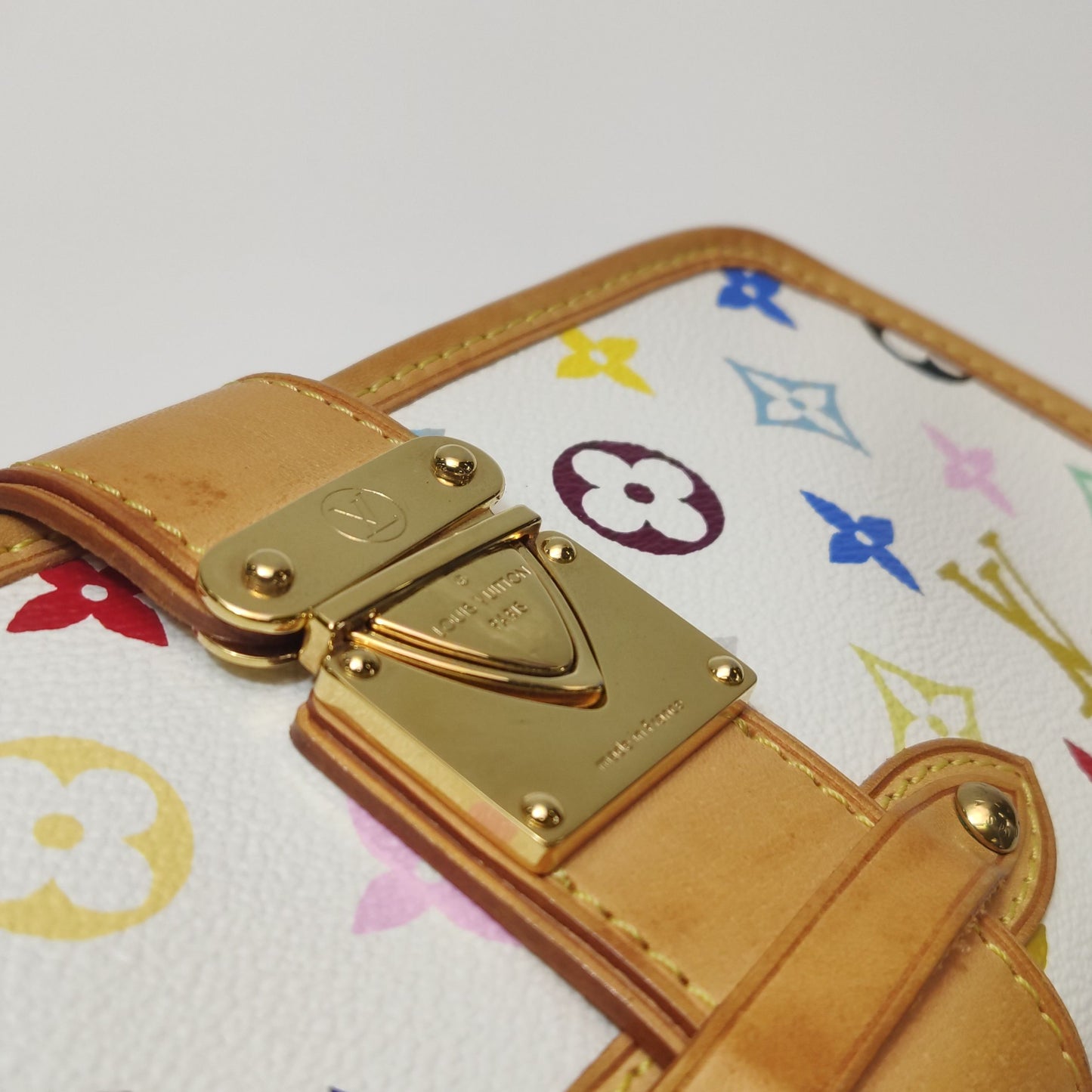 Preloved GLM-Shirley White Multicolor Snap Shoulder Bag 077850100154