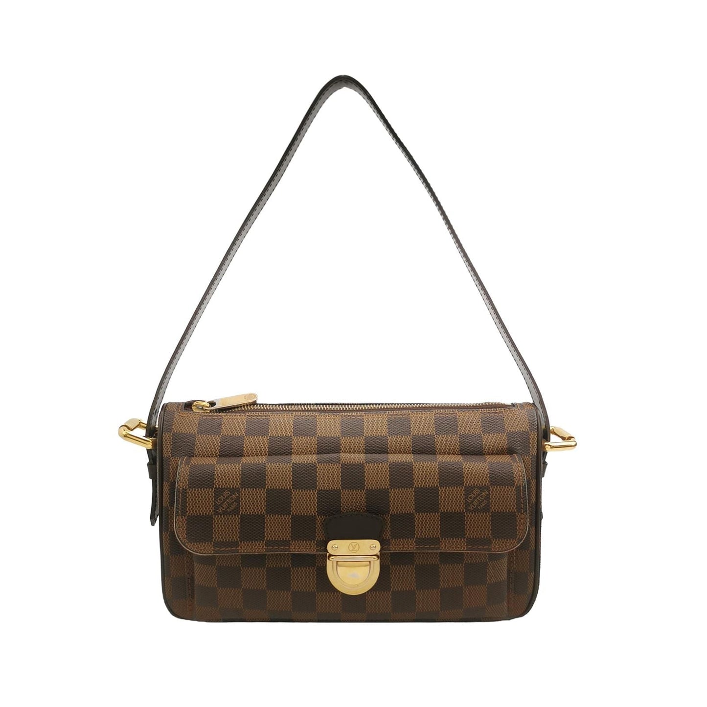 Preloved GLM-Ravello Checkerboard Push Lock Hobo Shoulder Bag 077850100524