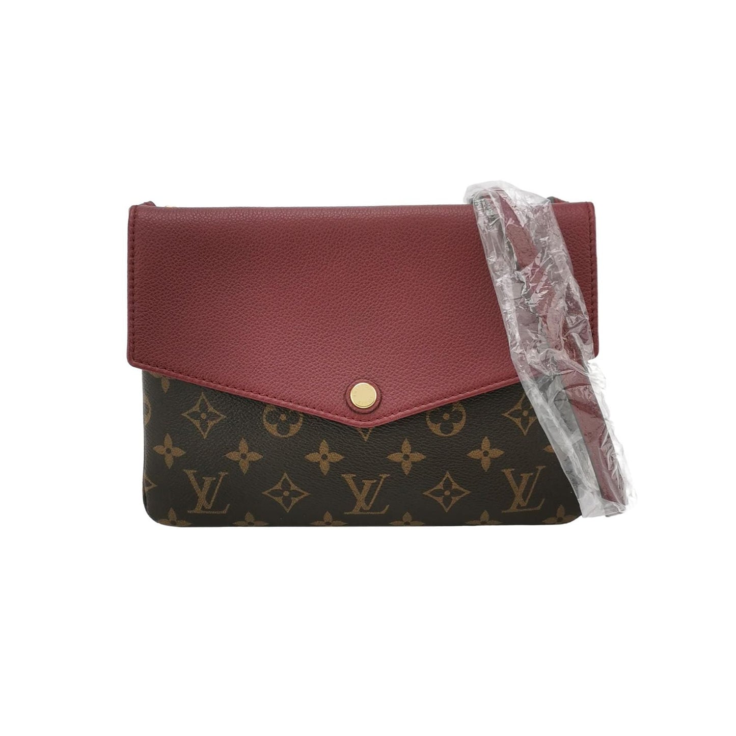 Preloved GLM-Twinset Leather Monogram Snap Crossbody Shoulder Bag 250627781255445