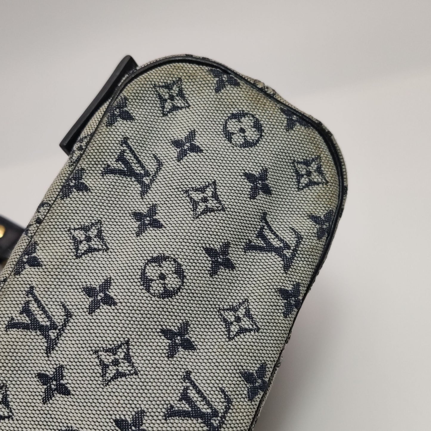 Preloved GLM-Lucille Canvas Monogram Tote Bag with Front Zip Pocket 250628781255766