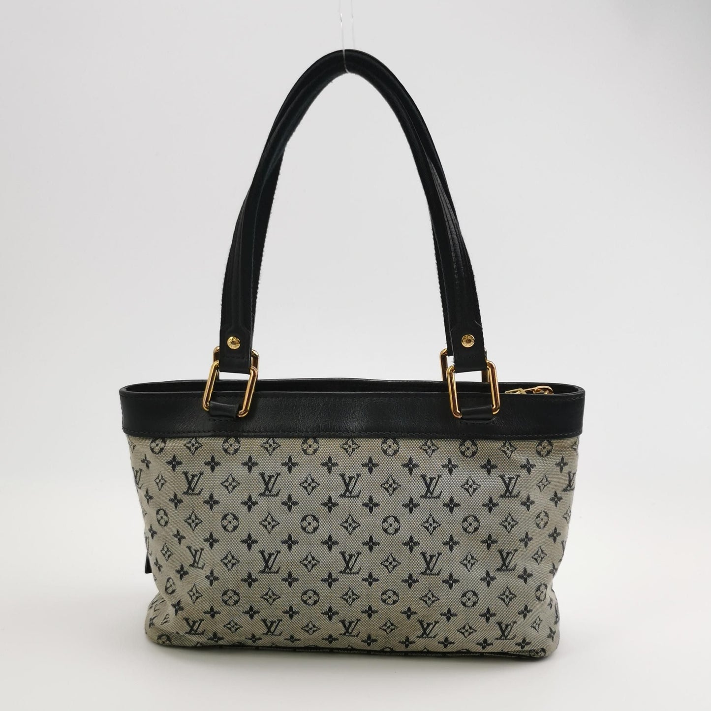 Preloved GLM-Lucille Canvas Monogram Tote Bag with Front Zip Pocket 250628781255766