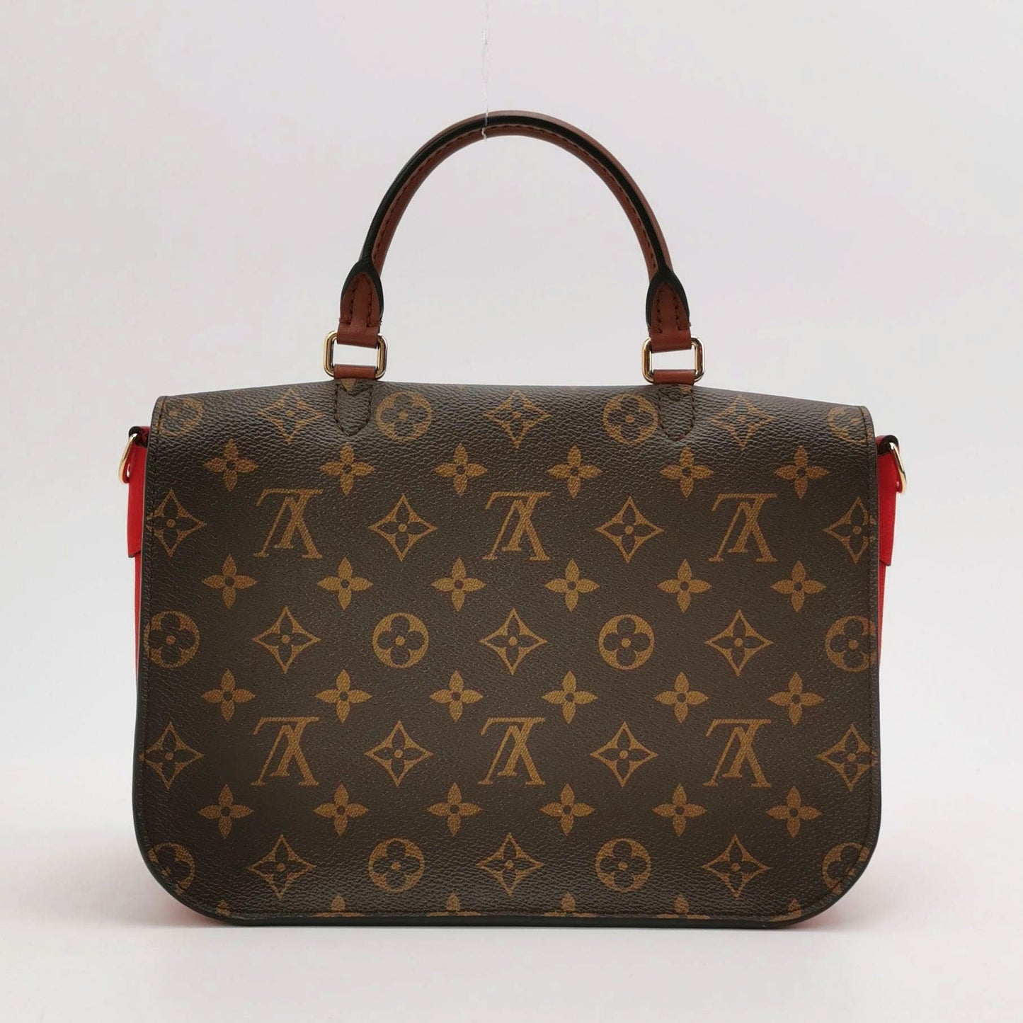 Preloved GLM-Vaugirard Leather Monogram Print Shoulder Bag 250622781248069