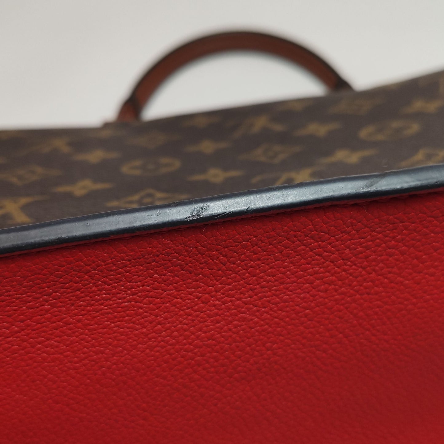 Preloved GLM-Vaugirard Leather Monogram Print Shoulder Bag 250622781248069
