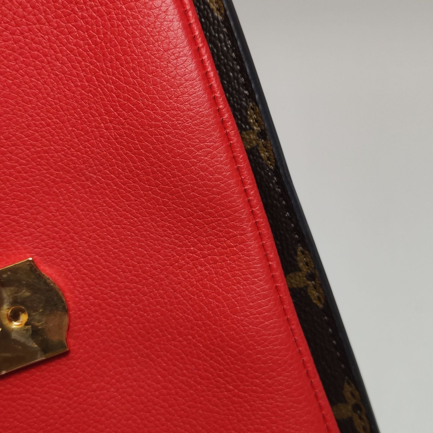Preloved GLM-Vaugirard Leather Monogram Print Shoulder Bag 250622781248069