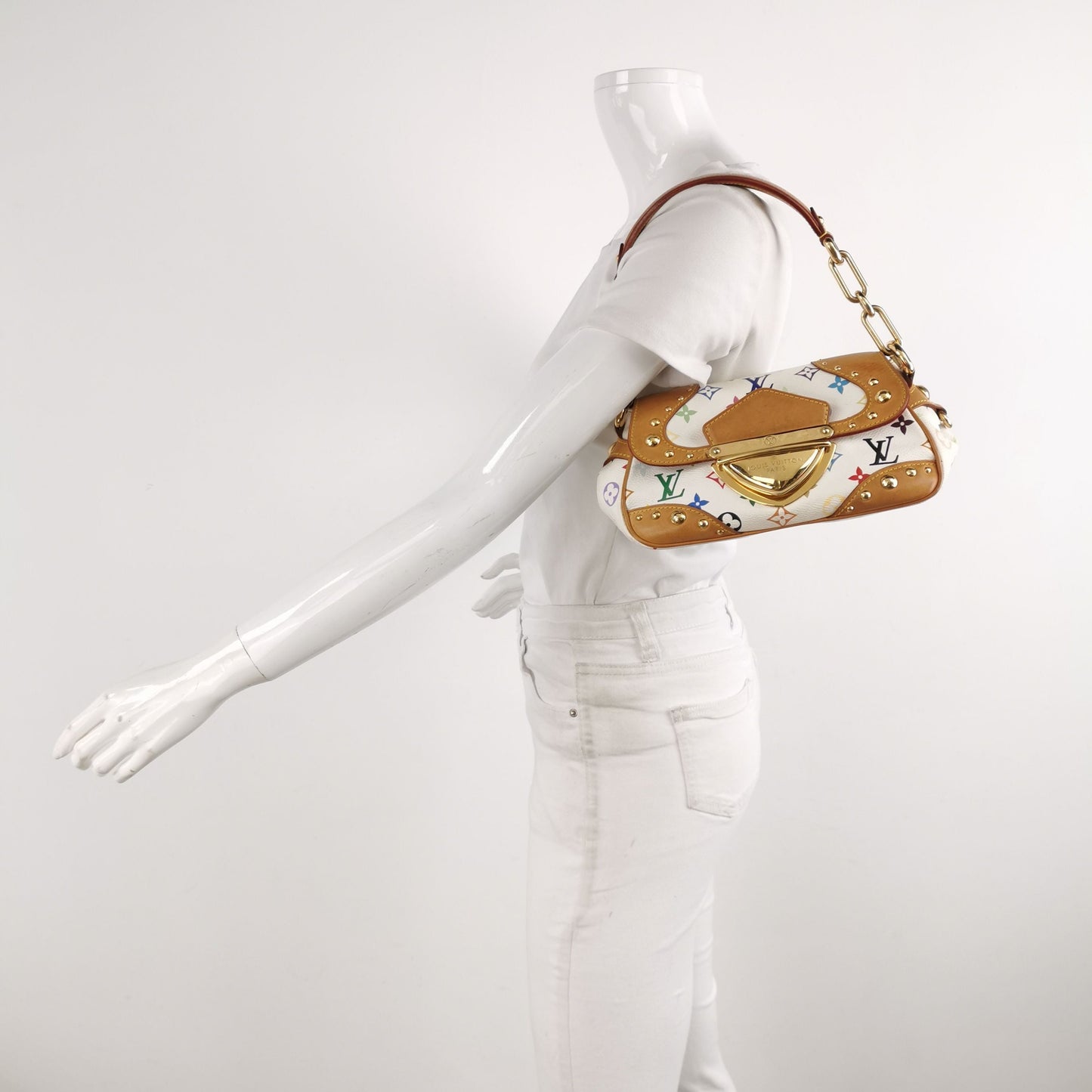 Preloved GLM-Marilyn Bag White Multicolor 250601781218139