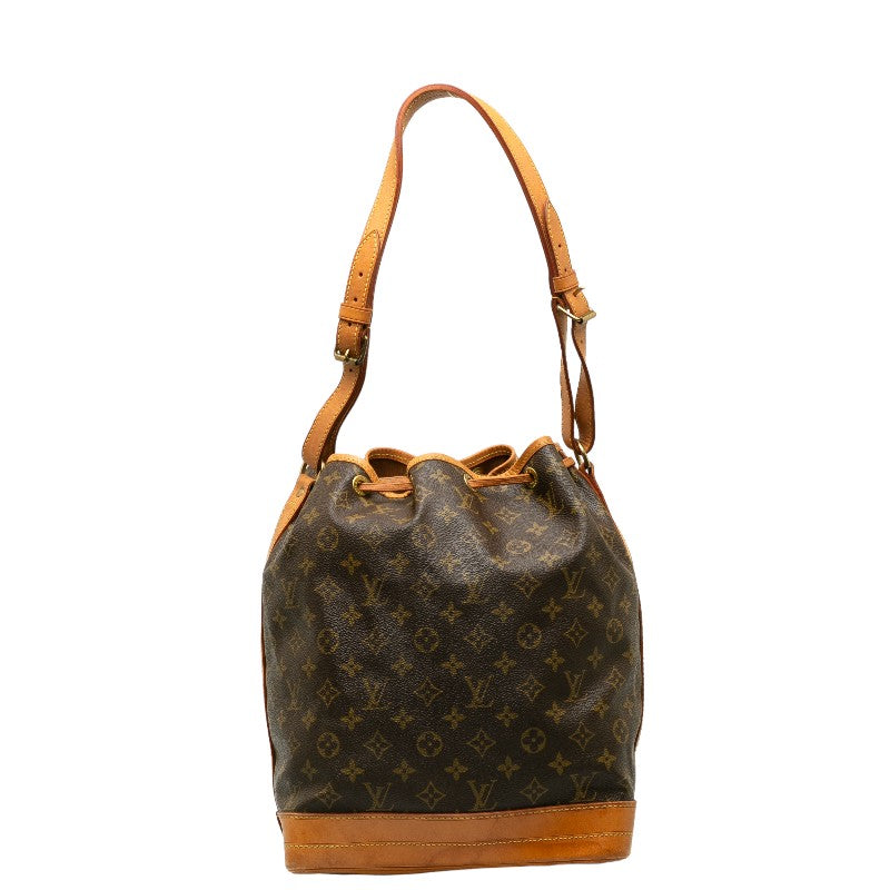 Louis Vuitton Monogram Noe Shoulder Bag M42224 Brown PVC Leather  Louis Vuitton