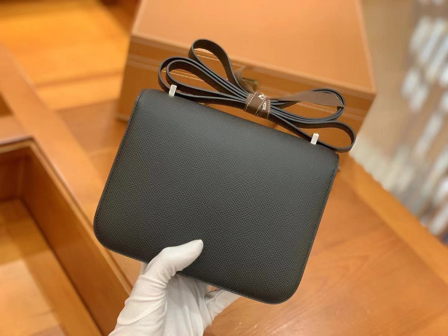 GLAMI ConstanGLAMI 23 Epsom Black For Women, Handbags, Shoulder Bag 9in/23cm