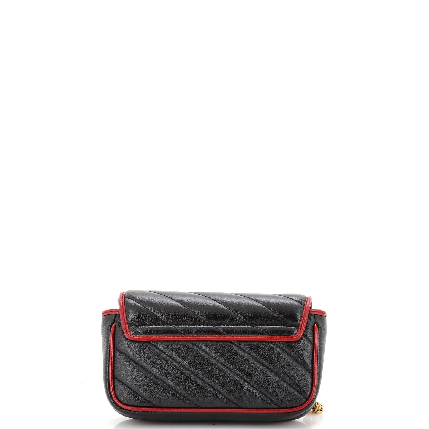 GG Marmont Flap Bag Diagonal Quilted Leather Super Mini