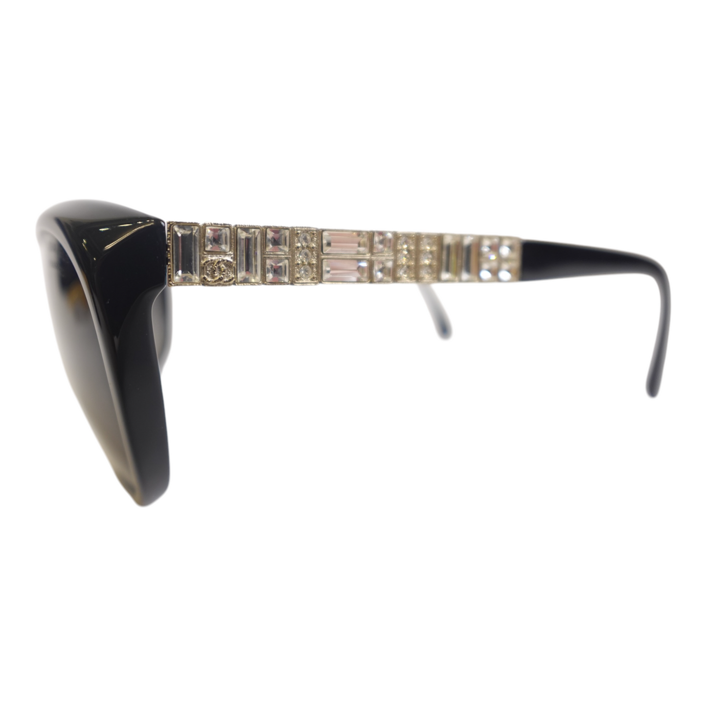 Chanel Black Crystal Sunglasses