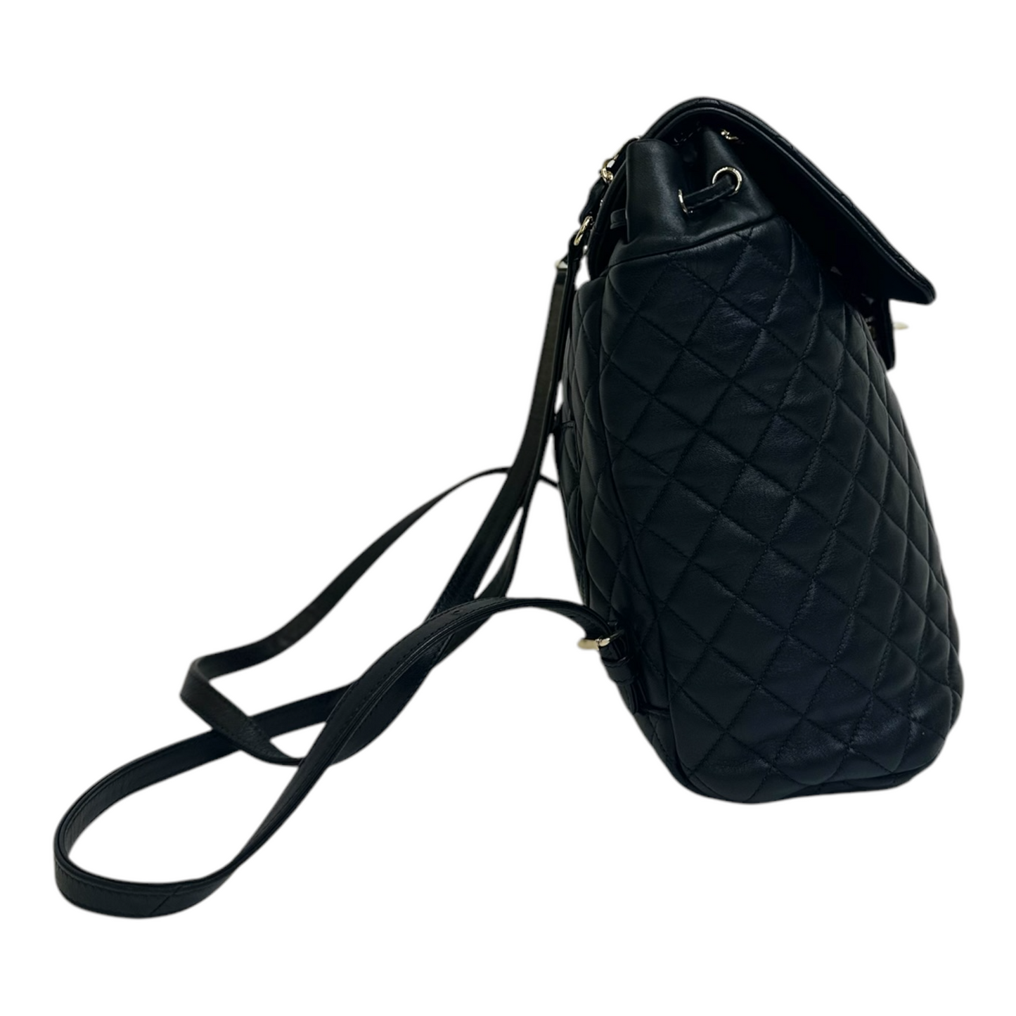 Chanel Lambskin Quilted Large Urban Spirit Backpack Black
