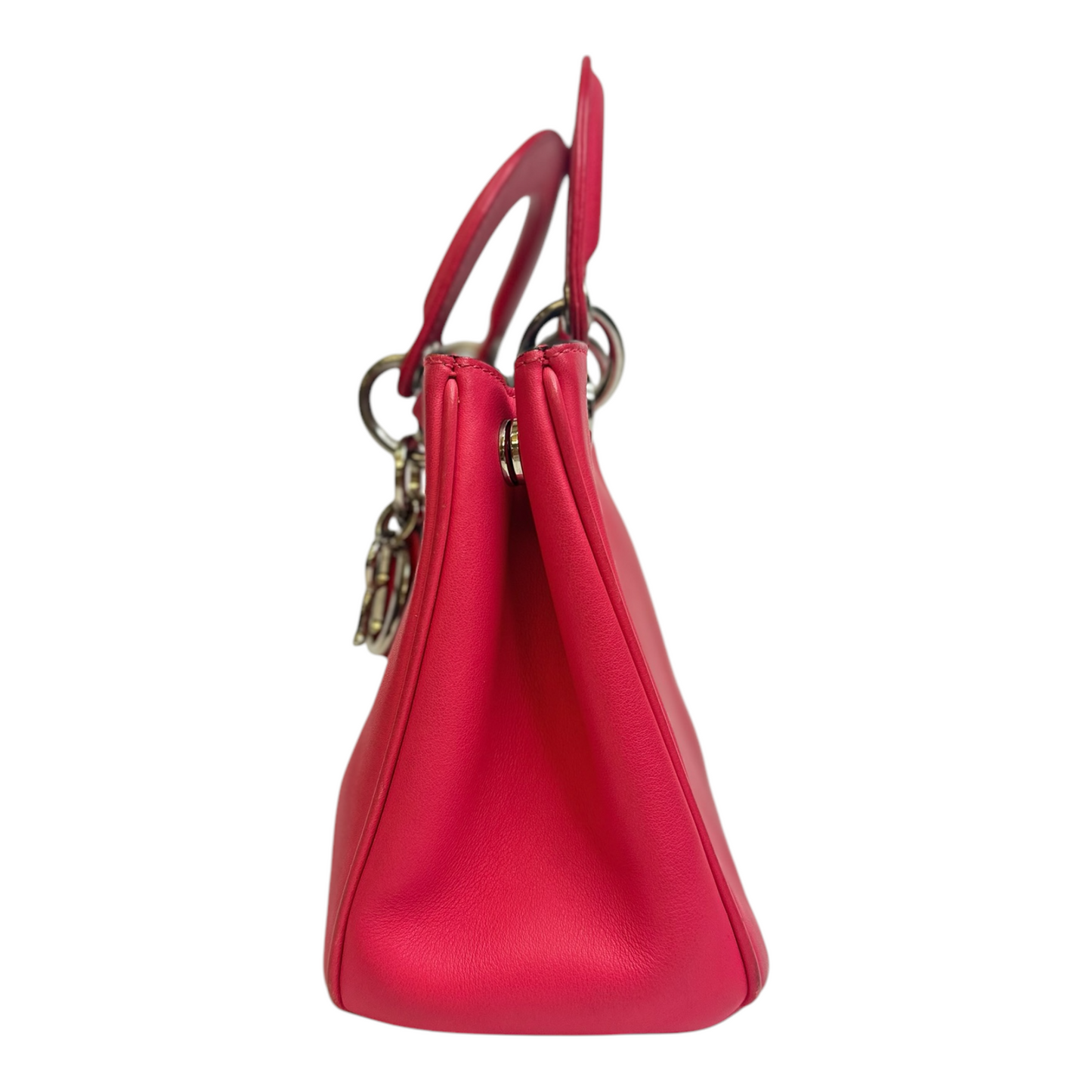 Christian Dior Fuchsia Leather Mini Diorissimo Tote