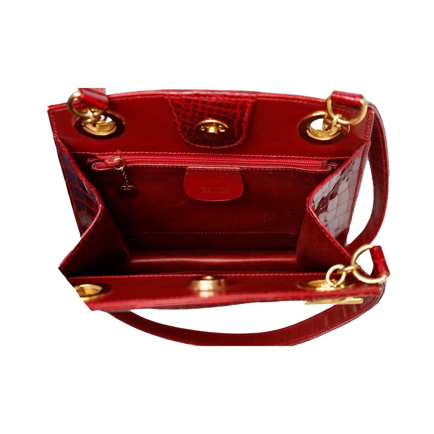 GLM--  Exotic Leather Crossbody Bag - '80s