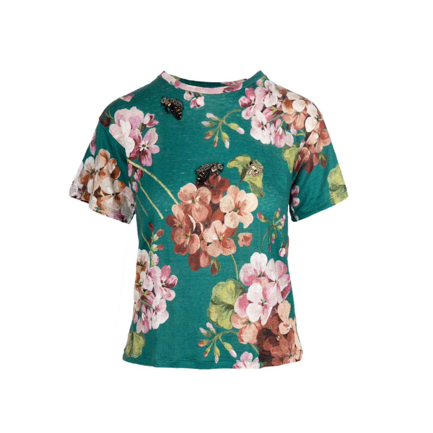 GLM-- Blooms Embelished T-shirt - '10s