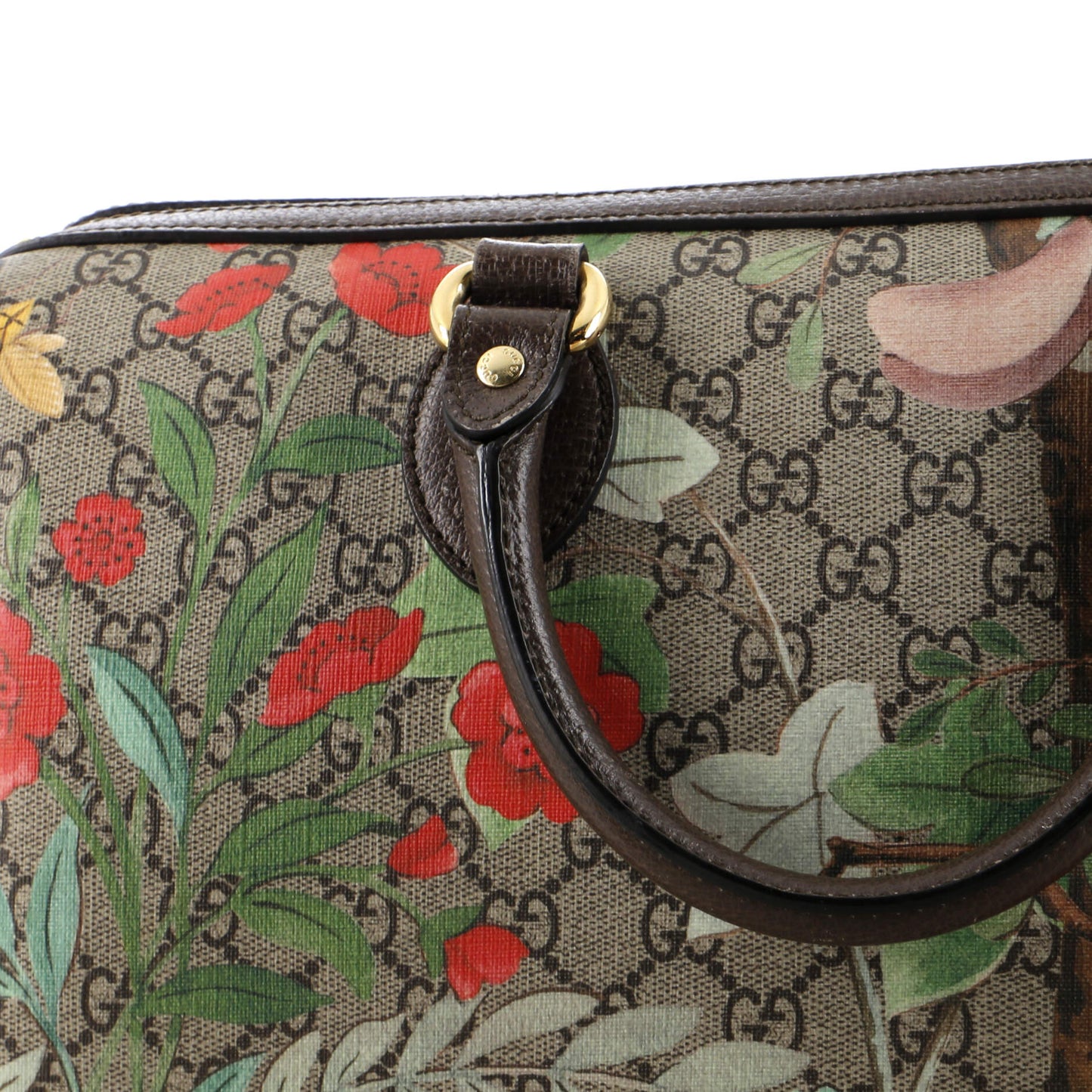 Convertible Boston Bag Tian Print GG Coated Canvas Medium
