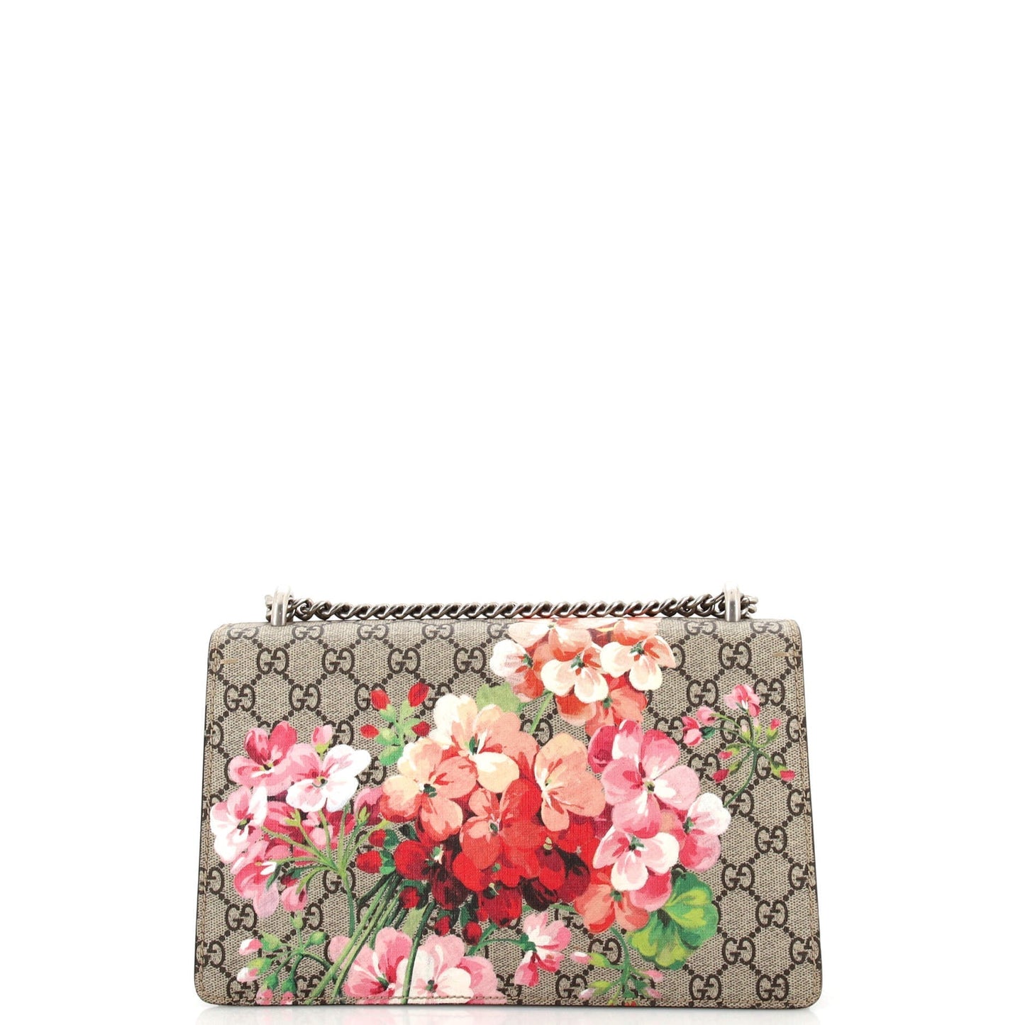 Dionysus Bag Blooms Print GG Coated Canvas Small