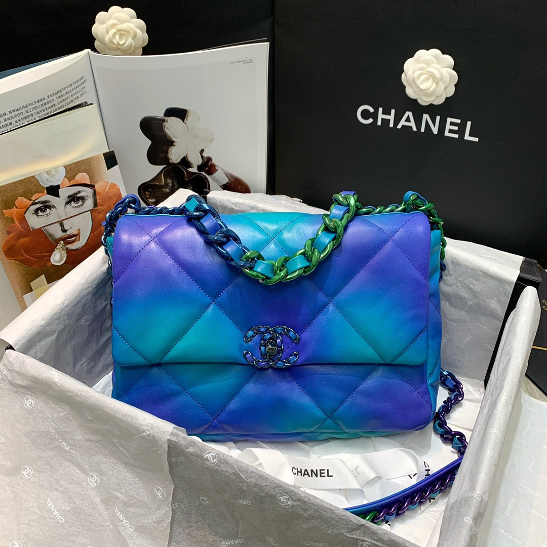 CHL 19 Tie and Dye GlamIap Ombre Bag For Women 25cm/10in