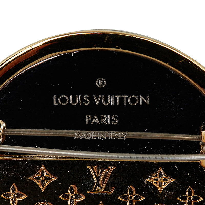 Louis Vuitton LV Logo Round Brochure M69645 Gold Silver  Metal  Louis Vuitton