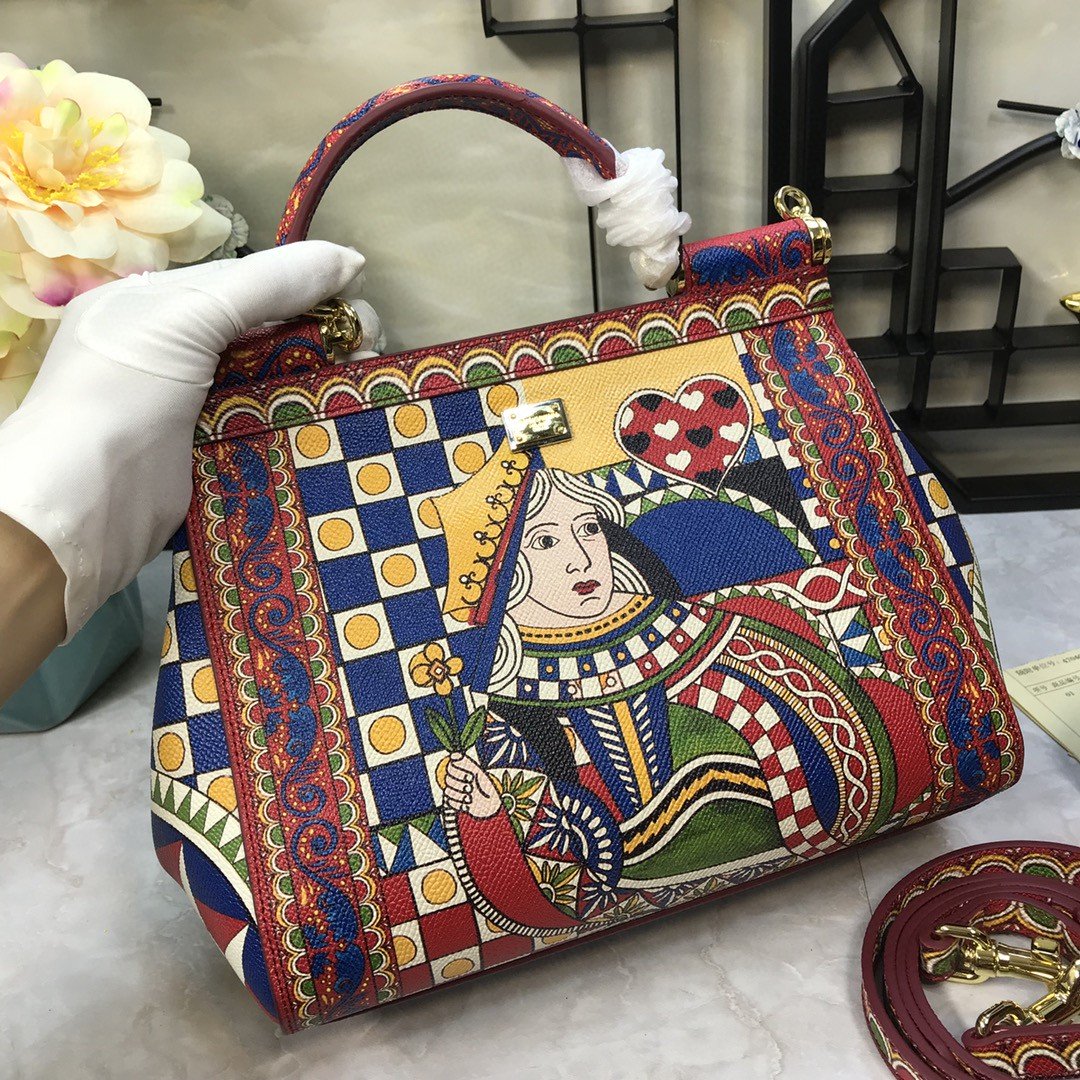 GLAMI 90s Sicily Bag With Logo Print Multicolor For Women 10.2in/26cm GLAMI