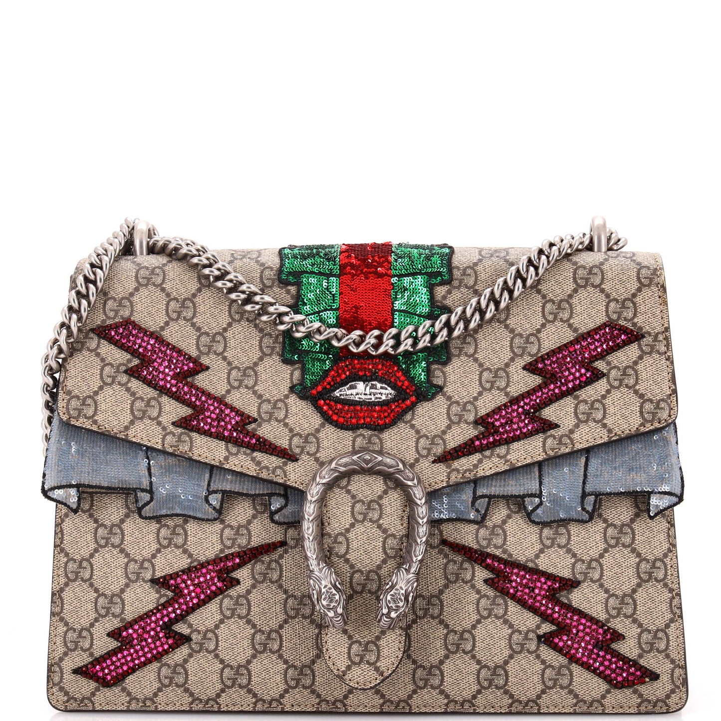 Dionysus Bag Embellished GG Coated Canvas Medium