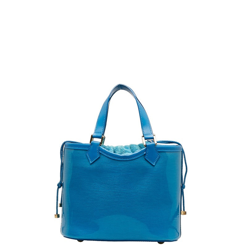 Louis Vuitton Epi Prague Mini Ragune Bay Handbag M92472 Blue Vinyl