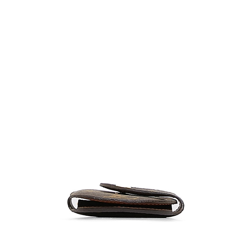 Louis Vuitton Monogram Multicell Rong GM 6 Series Keycase M60116 Brown PVC Leather Lady Louis Vuitton