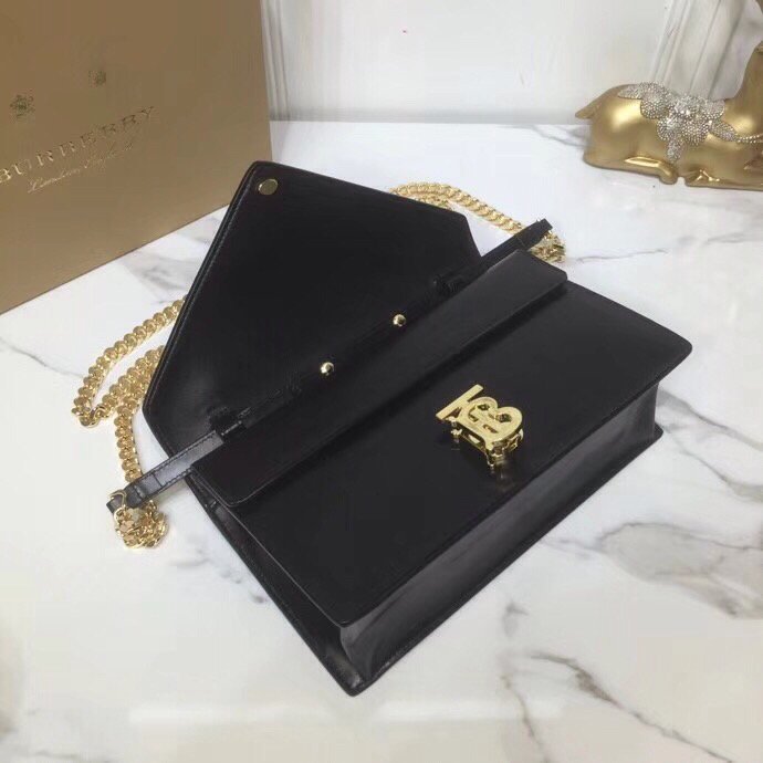 GLAMI Small Tb Envelope Clutch Black By British Heritage For Women, Bags 10.2in/26cm