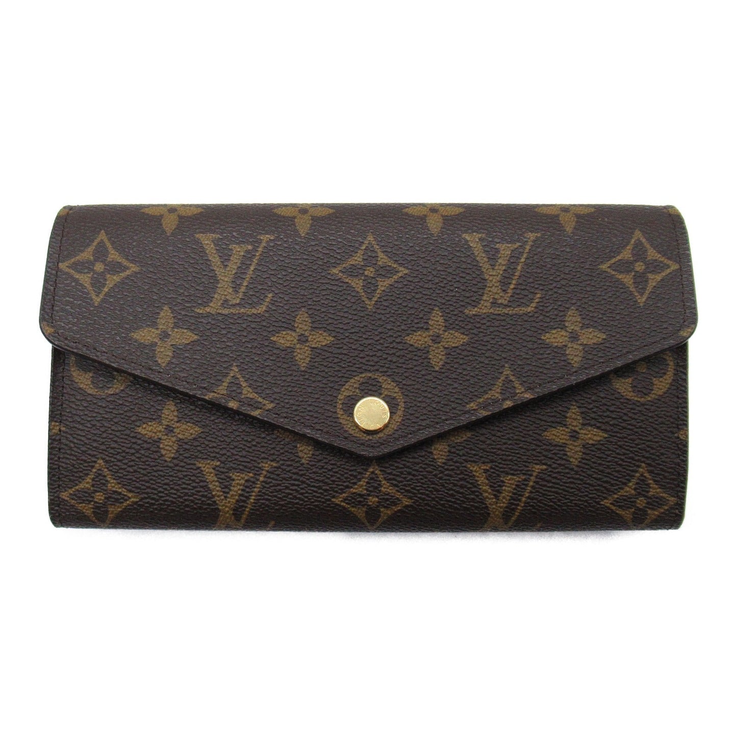Louis Vuitton Louis Vuitton Portefolio Sarah Double Fold Wallet Wallet PVC Coated Canvas Monogram   Brown M62235
