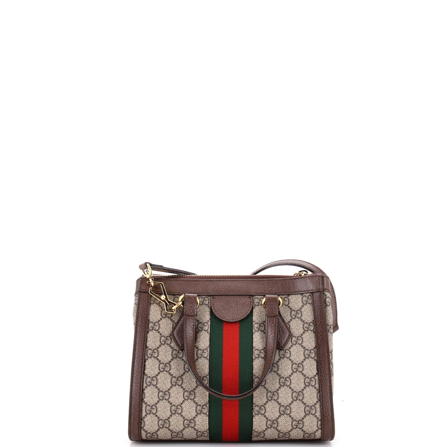 Ophidia Top Handle Tote GG Coated Canvas Small