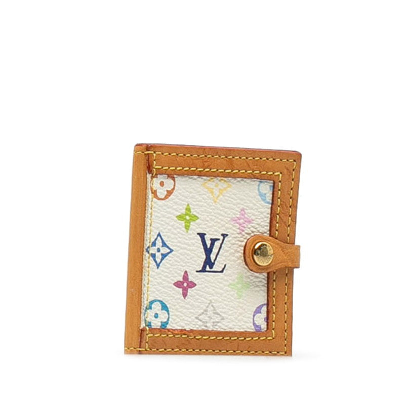 Louis Vuitton Monogram Multicolor Port Photo 2 Volle Photo Case M58003 Bronze White PVC Leather Ladies Louis Vuitton