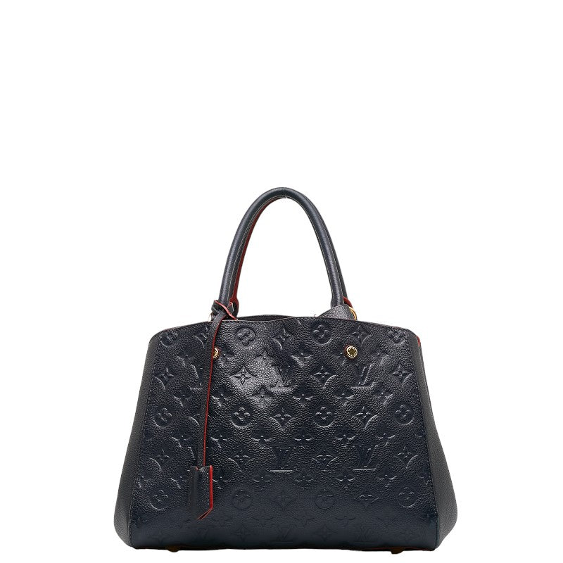 LOUIS VUITTON Montaigne MM in Monogram Amplant M42746 Marine Blue Red