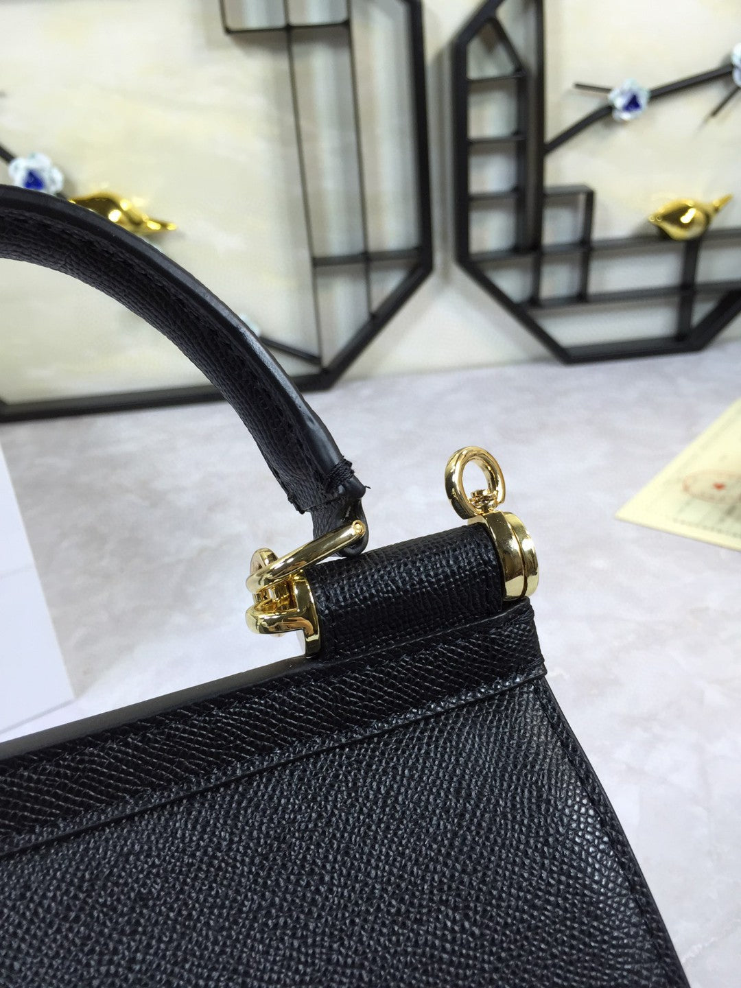 GLAMI MeGLAMIum Sicily Handbag In Dauphine Black For Women 10.2in/26cm GLAMI Ã‚Â GLAMI4347A100180999