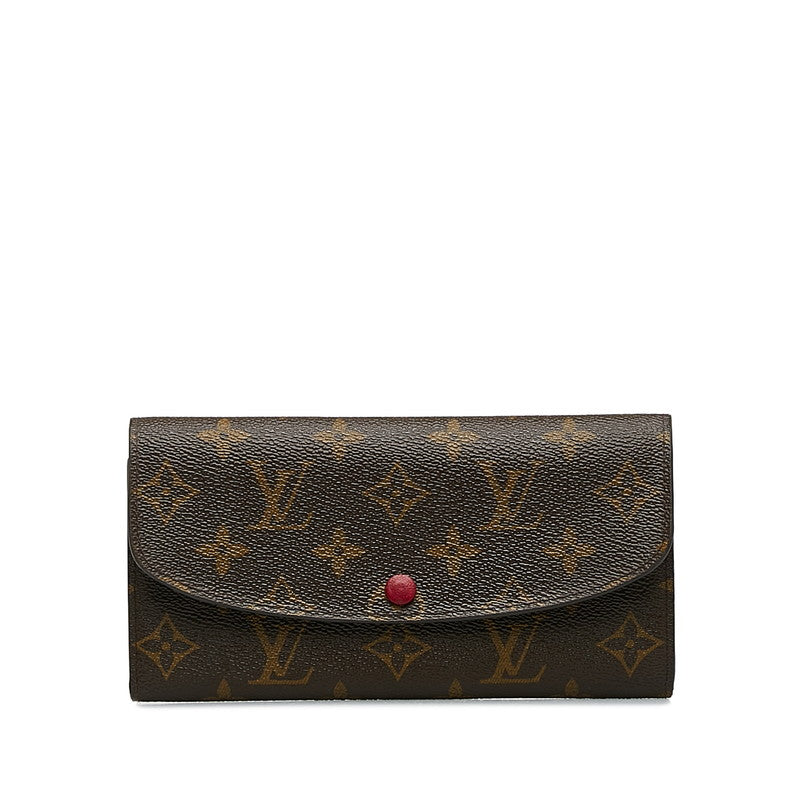 Louis Vuitton Monogram Portfolio — Emily Long Wallet M60697 Fushai Brown PVC Leather  Louis Vuitton
