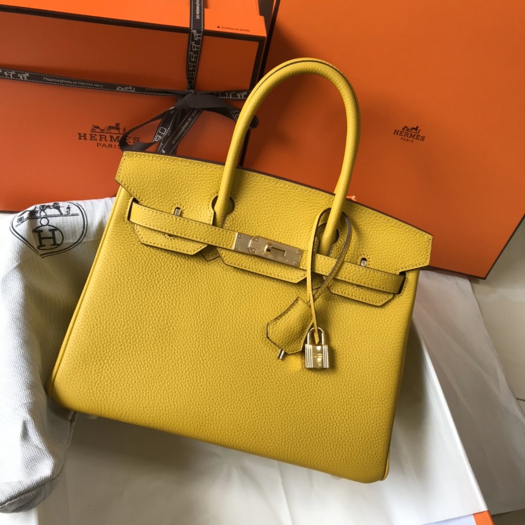GLAMI Birkin Lime Epsom With Gold Toned Hardware Bag For Women, Handbags, Shoulder Bags 30cm/12in
