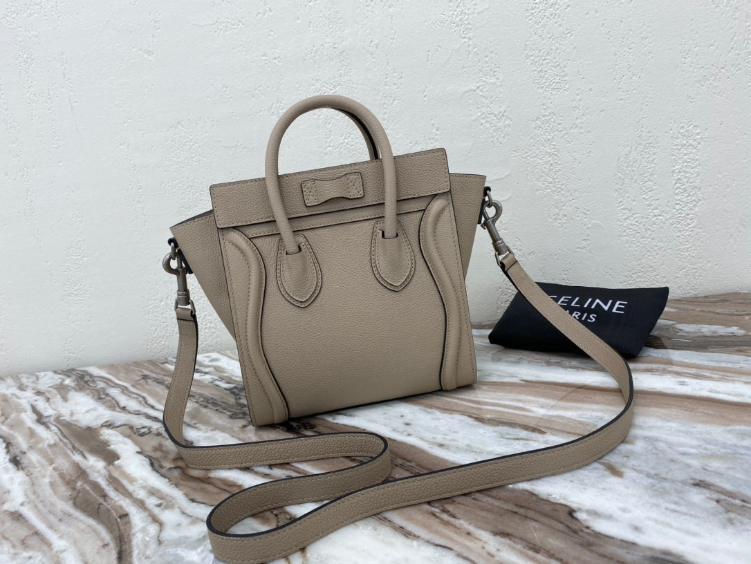 GLAMI Nano LuGucciage Bag In Drummed Brown For Women 8in/20cmÃ‚Â 
