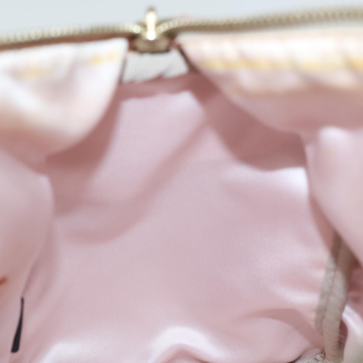 FENDI Zucchino Canvas Hand Bag Silver 70429