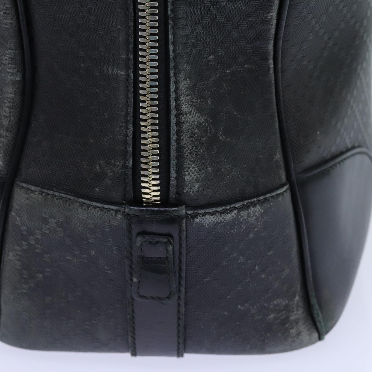 GUCCI Diamante Boston Bag Canvas Black 353394 70683