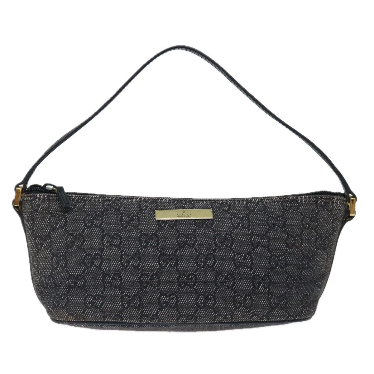 GUCCI GG Canvas Accessory Pouch Black 07198 70805