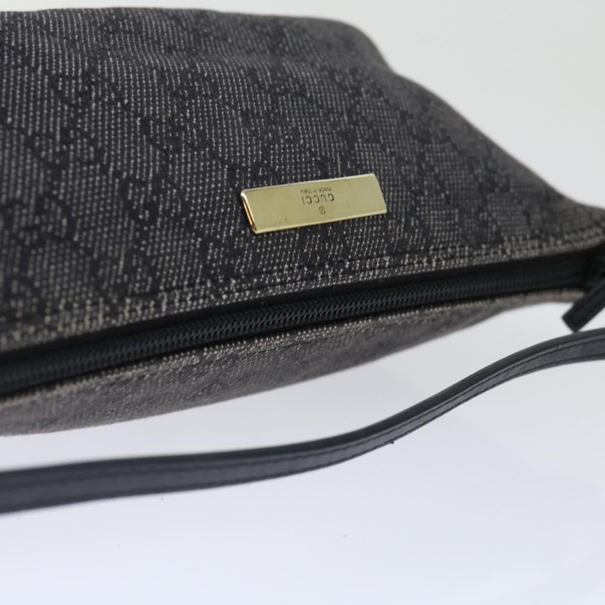 GUCCI GG Canvas Accessory Pouch Black 07198 70805