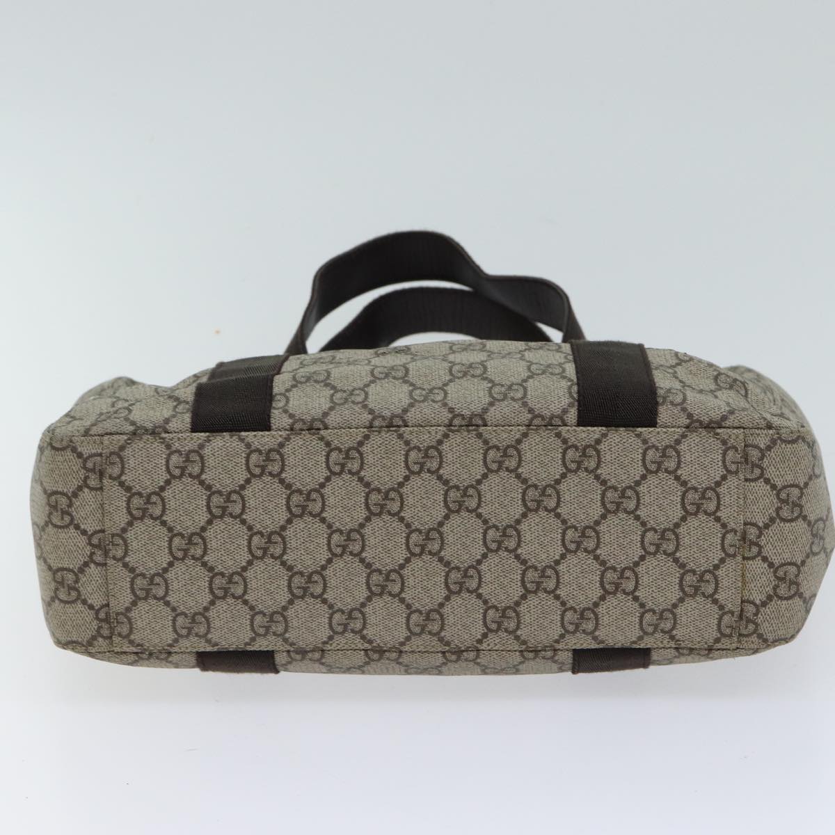 GUCCI GG Supreme Hand Bag PVC Beige 141976 70862