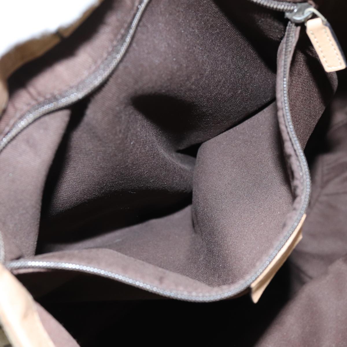 GUCCI GG Canvas Shoulder Bag Beige 211982 70870