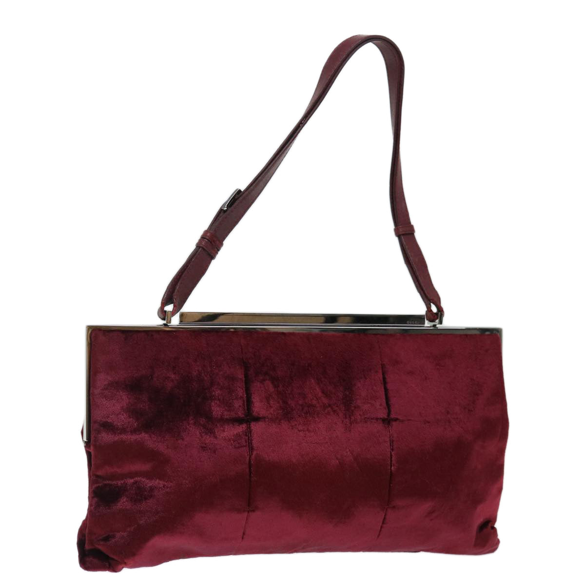 GUCCI Shoulder Bag Satin outlet Bordeaux 70958