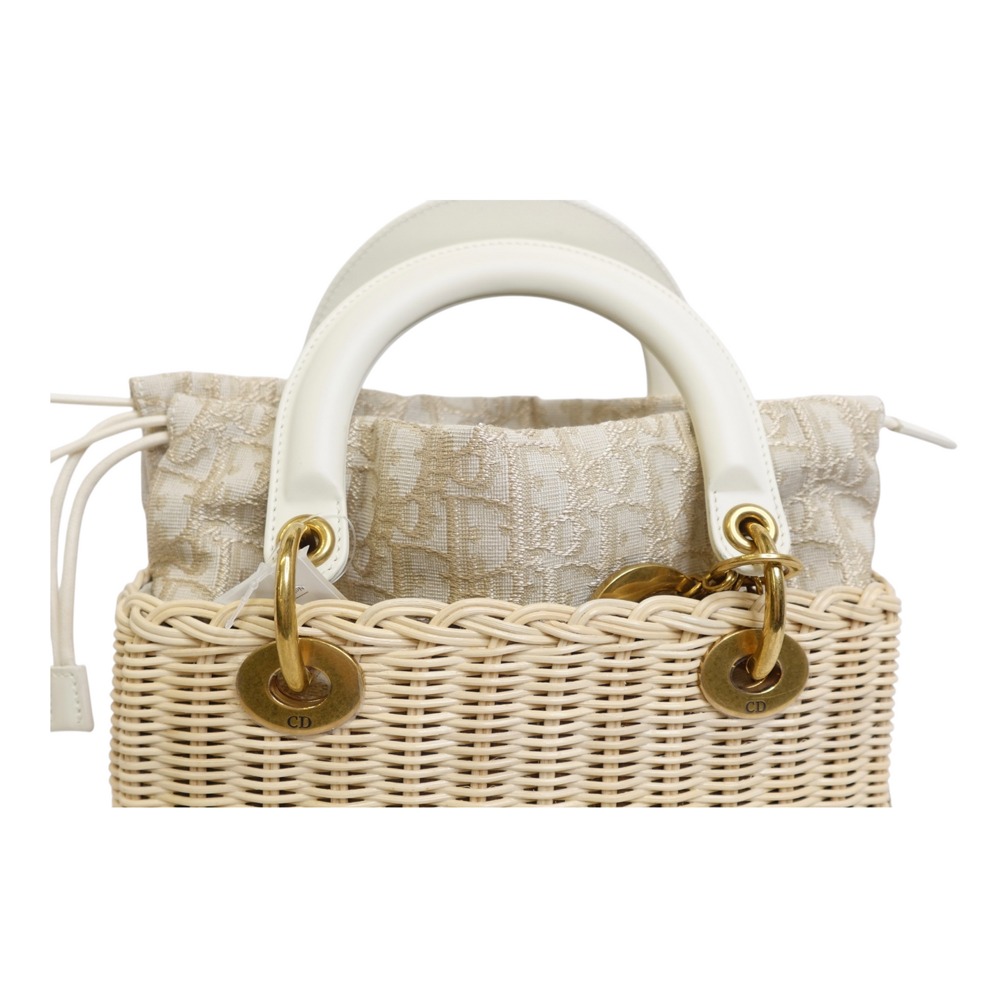 Christian Dior Wicker Oblique Medium Lady Dior Bag