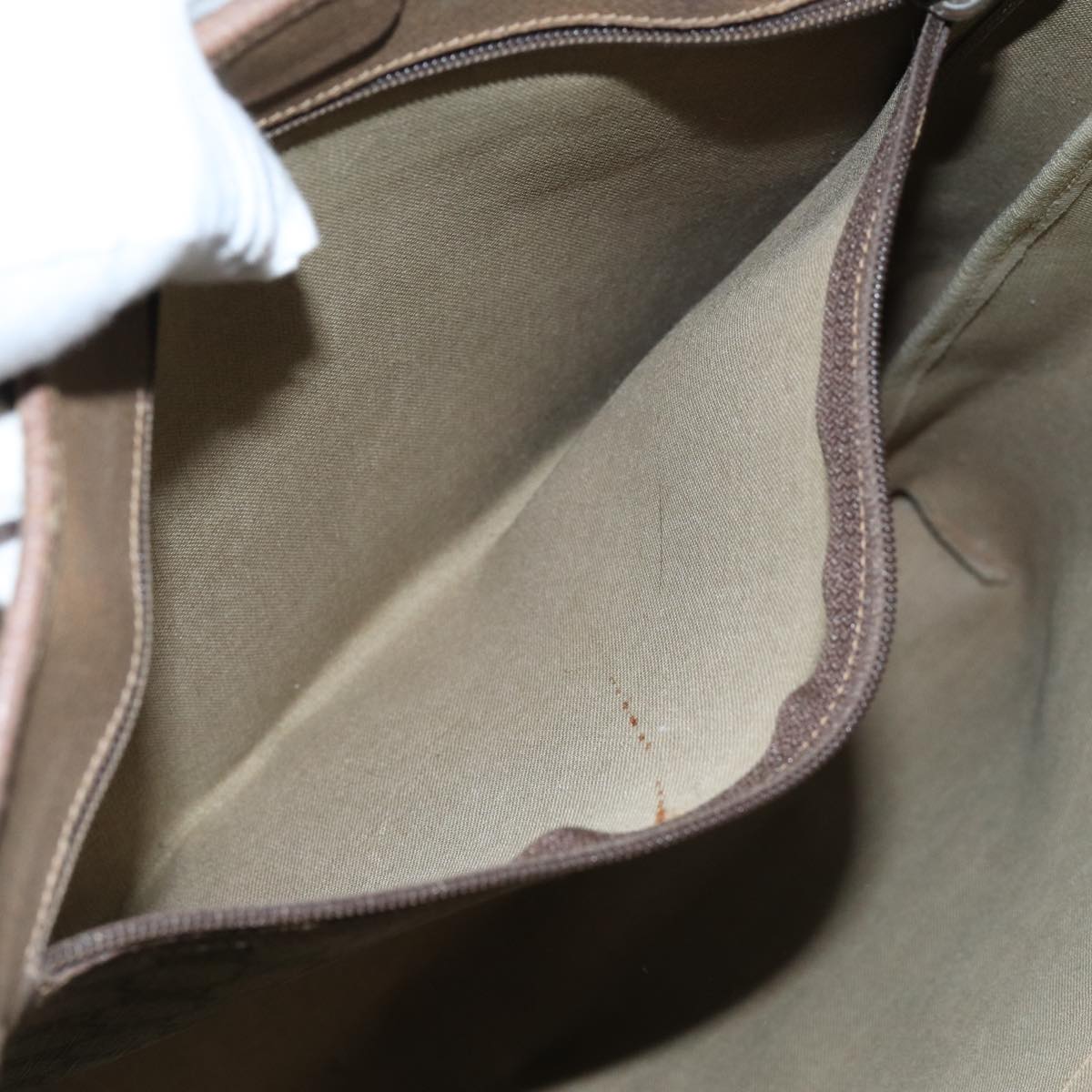 GUCCI GG Canvas Web Sherry Line Tote Bag PVC Beige Green Red 71030